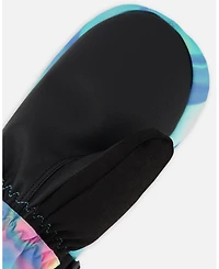 Deux par Girl Winter Mittens Teknik Rainbow Heart Print