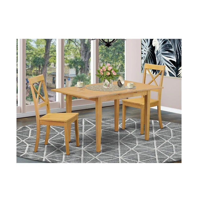 East West Furniture Dining Room Set Oak