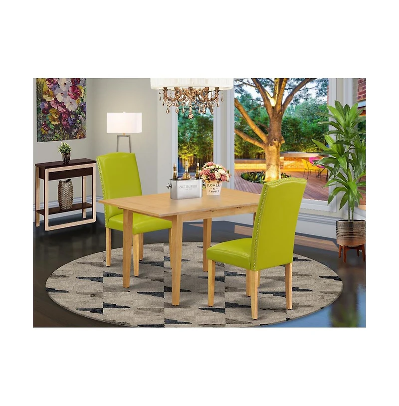 East West Furniture Dining Room Set Oak