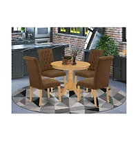 East West Furniture Dining Room Set Oak