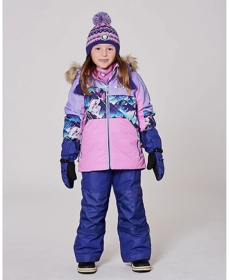 Deux par Girl Two-Piece Play Snowsuit Dark Purple