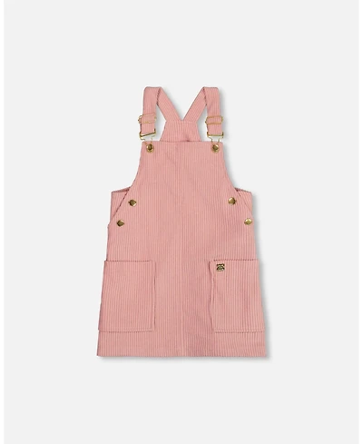 Deux par Toddler Girls Corduroy Overall Dress Dusty Pink - Toddler|Child