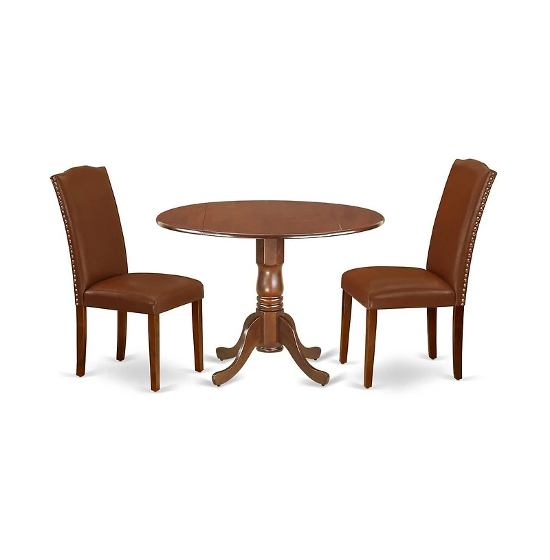 East West Furniture Dining Room Set Mahogany