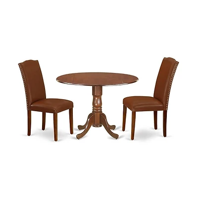 East West Furniture Dining Room Set Mahogany