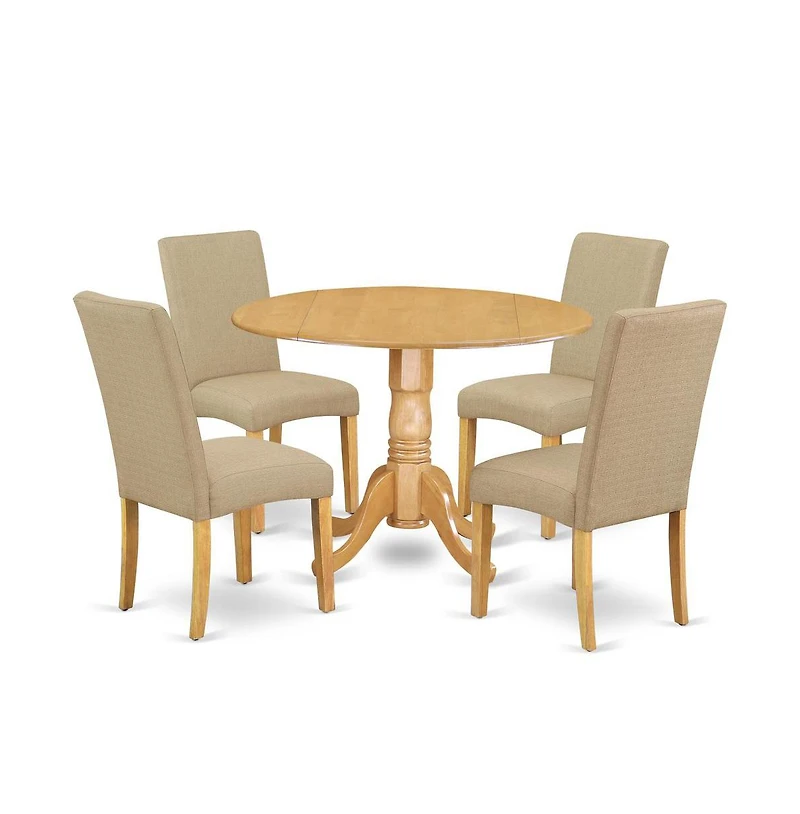 East West Furniture Dining Room Set Oak