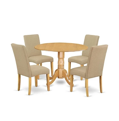 East West Furniture Dining Room Set Oak