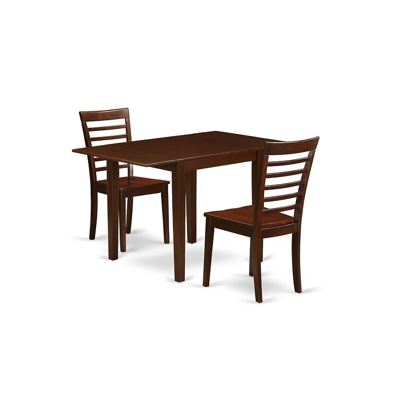 East West Furniture Dining Room Set Mahogany