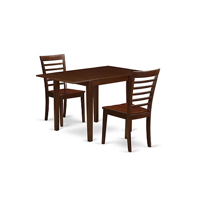 East West Furniture Dining Room Set Mahogany