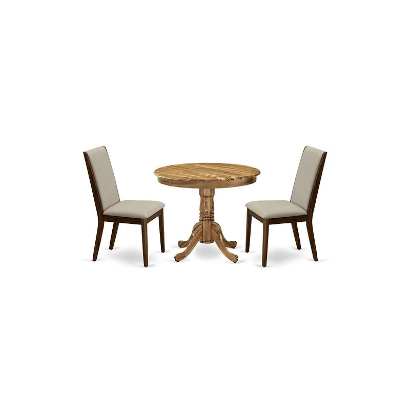 East West Furniture Dining Room Set Natural