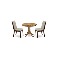 East West Furniture Dining Room Set Natural