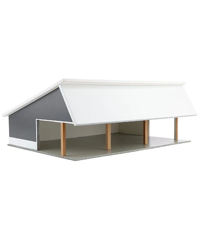 1/64 Light & Dark Gray 64ft x 48ft Wooden Cattle Shed w/ Removeable Roof Sta-226