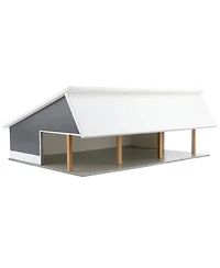 1/64 Light & Dark Gray 64ft x 48ft Wooden Cattle Shed w/ Removeable Roof Sta-226