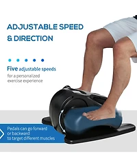Soozier Foot Pedal Exerciser Mini Rehabilitation Bike w/ Remote and Lcd Display