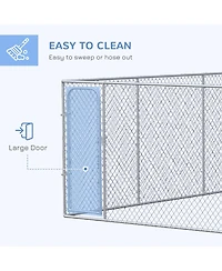 PawHut Dog Playpen, Dog Exercise Pen Dog Run Enclosure, 227.5 Sq. Ft