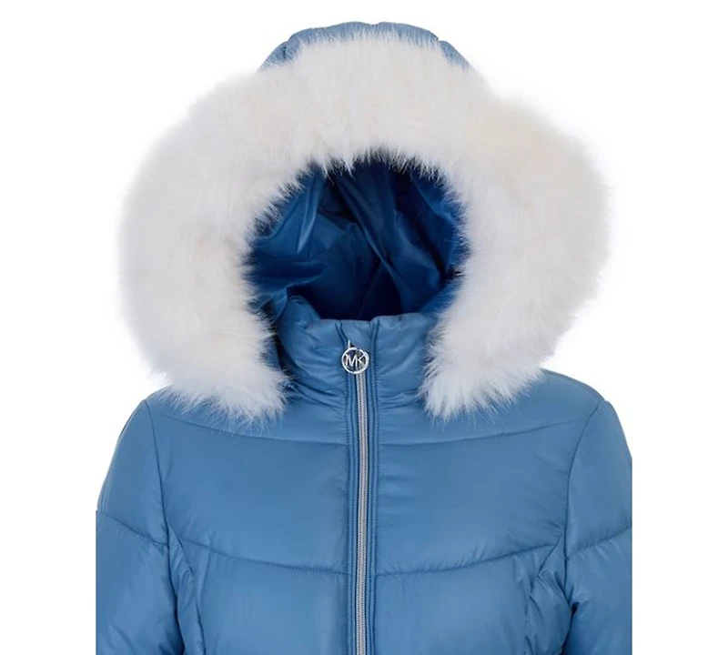 Michael Kors Big Girls Belted Stadium Puffer Jacket