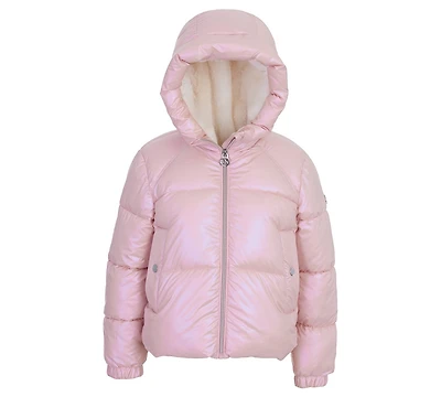 Michael Kors Big Girls Hooded Puffer Jacket