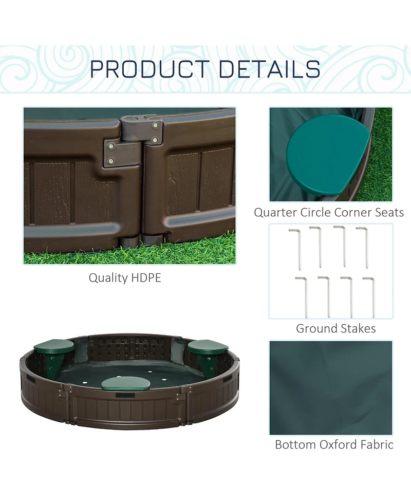 Outsunny Plastic box with Cover and Easy Sharing