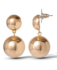 Jessica Simpson Double Ball Drop Earrings