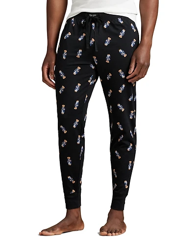 Polo Ralph Lauren Men's Rib Waistband Knit Bear Pajama Jogger Pants