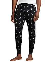 Polo Ralph Lauren Men's Rib Waistband Knit Bear Pajama Jogger Pants