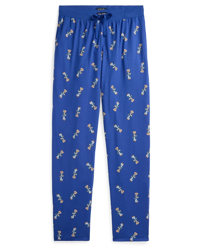 Polo Ralph Lauren Men's Rib Waistband Bear Knit Drawstring Pajama Pants
