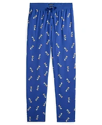 Polo Ralph Lauren Men's Rib Waistband Bear Knit Drawstring Pajama Pants