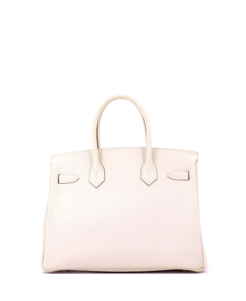 Pre-Owned Hermes Birkin 30 Handbag Light Epsom with Gold Hardware