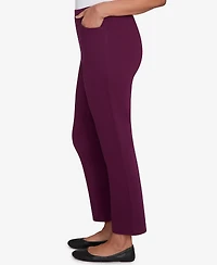 Alfred Dunner Petite Urban Legend Fitted Twill Short Length Pants