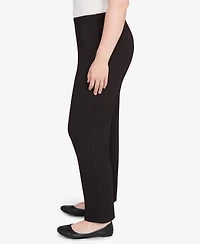 Alfred Dunner Petite Ribbed Knit Short Length Pants