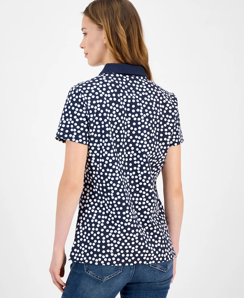 Nautica Jeans Women's Snow Dot Polo Shirt