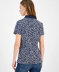Nautica Jeans Women's Snow Dot Polo Shirt
