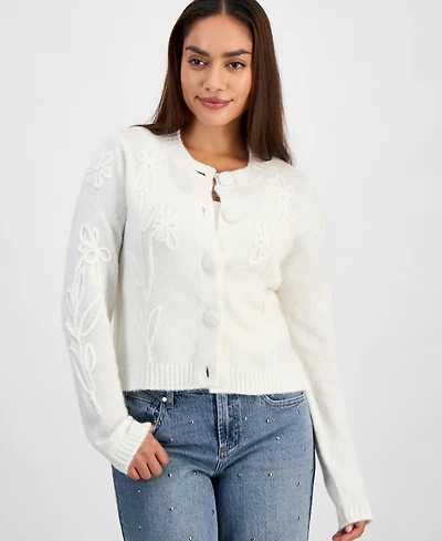 And Now This Petite 3D-Floral Cardigan, Macy's Exclusive