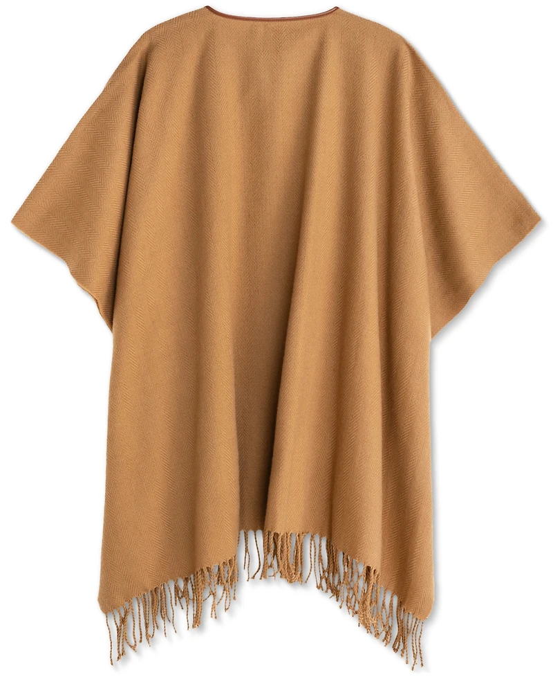 Lauren Ralph Equestrian-Buckle Ruana