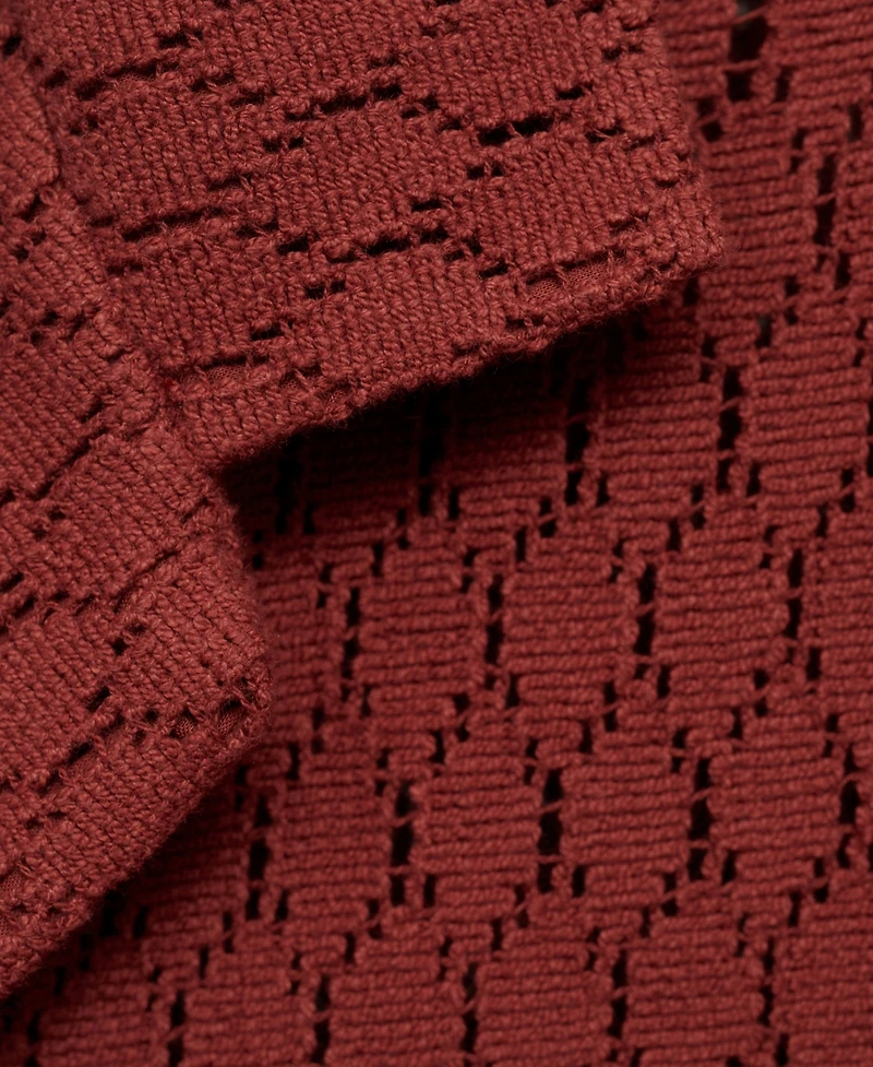 Mango Men's Openwork Detail Cotton Shirt