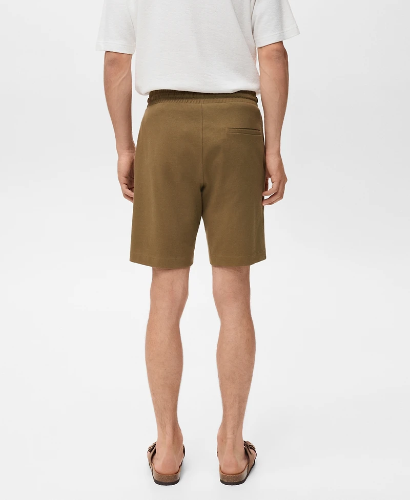 Mango Men's Cotton 8" Bermuda Shorts