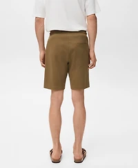 Mango Men's Cotton 8" Bermuda Shorts