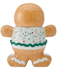 Winterberry Gingerbread Man Cookie Jar