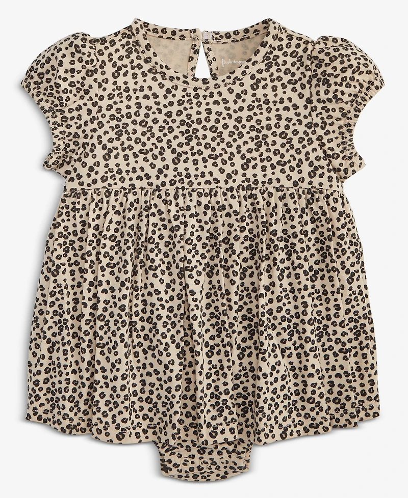 First Impressions Baby Girls Leopard-Print Skirted Sunsuit, Macy's Exclusive