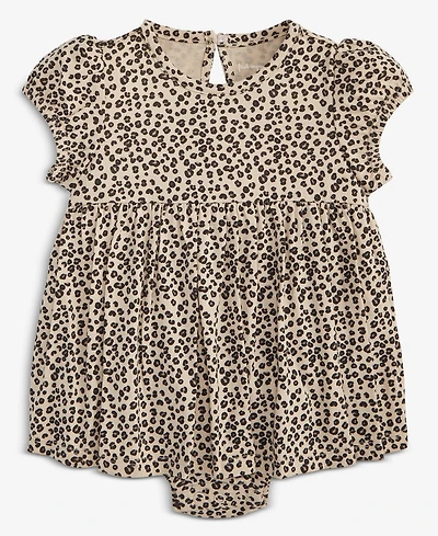 First Impressions Baby Girls Leopard-Print Skirted Sunsuit, Macy's Exclusive