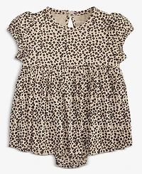 First Impressions Baby Girls Leopard-Print Skirted Sunsuit, Macy's Exclusive