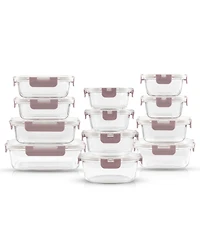 JoyJolt 24-Pc. Glass Storage Containers with Lids