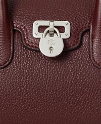 Lauren Ralph Lauren Tanner Small Pebbled Leather Satchel