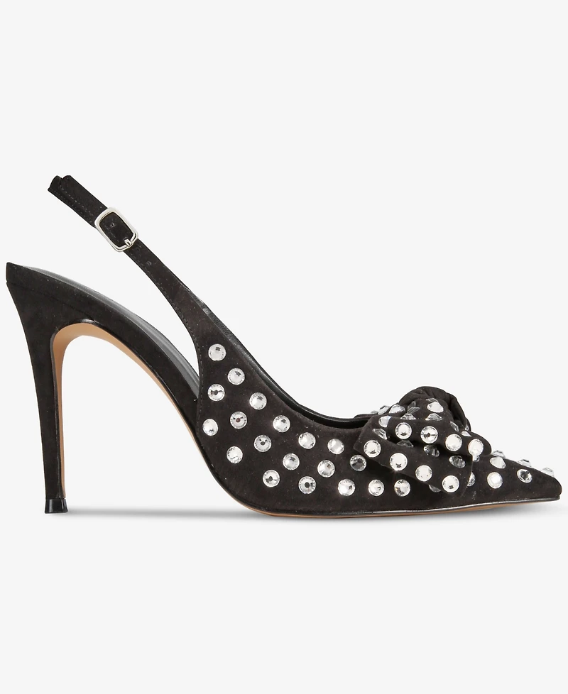 Aaj By Aminah Women's Gemma Bow Slingback Pumps