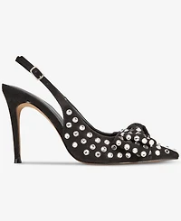 Aaj By Aminah Women's Gemma Bow Slingback Pumps
