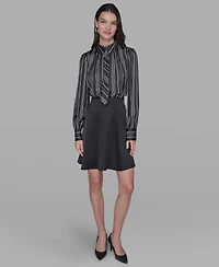 Karl Lagerfeld Paris Women's Collared Shirtdress