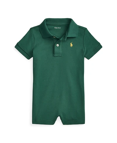 Polo Ralph Lauren Baby Boys Interlock Short Sleeve One Piece Shortall
