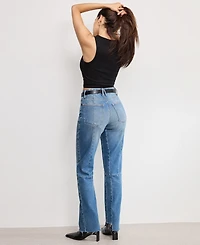 Good American Women's Icon Straight Jeans