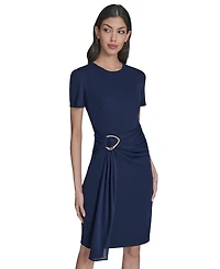 Vince Camuto Women's Knit Bodycon Dress With Hardware Detail