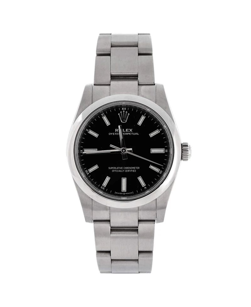Pre-Owned Rolex Oyster Perpetual Automatic Watch in Stainless Steel 34mm