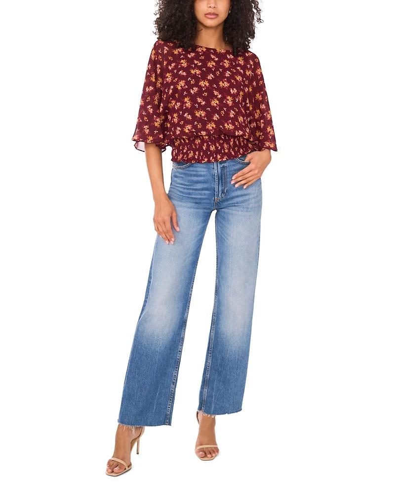 Sam & Jess Women's Smocked Waist Top